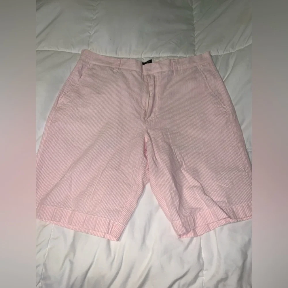 J. Crew pink and white Rivington shorts— mens 34W